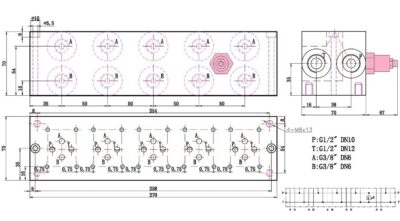 priključna plošča NG6-5 cetop 3